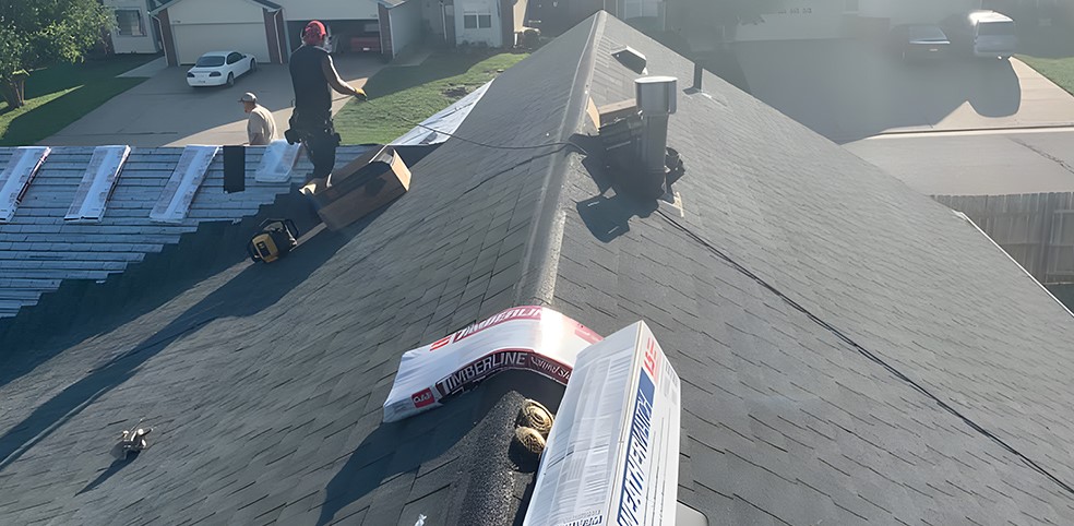 roof replacement in Sedgwick