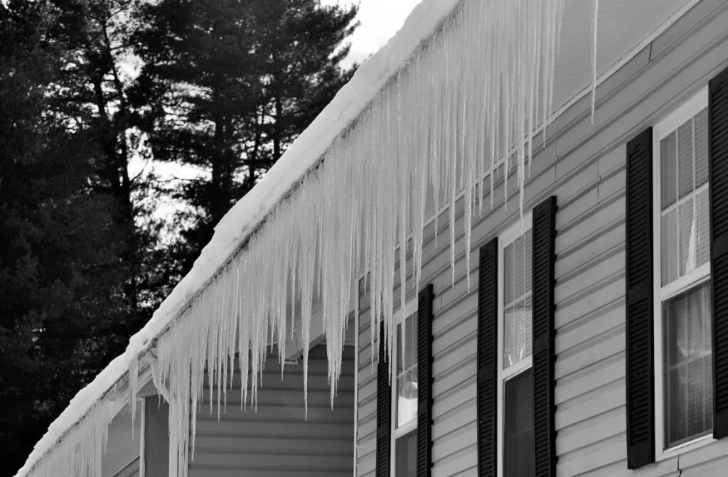 frozen gutters in Wichita